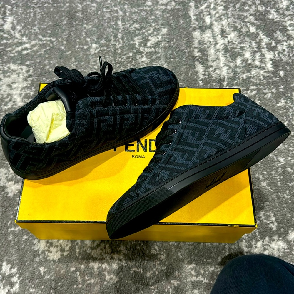 Authentic Fendi black men sneakers